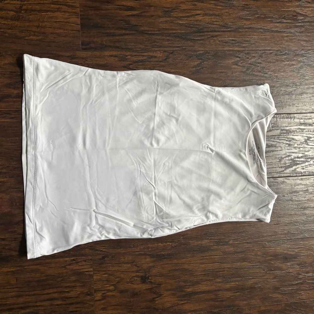 Tahari White Sleeveless Tank Top